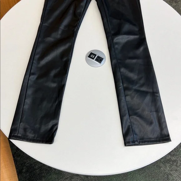 MOTHER Black Straight Leg Jeans